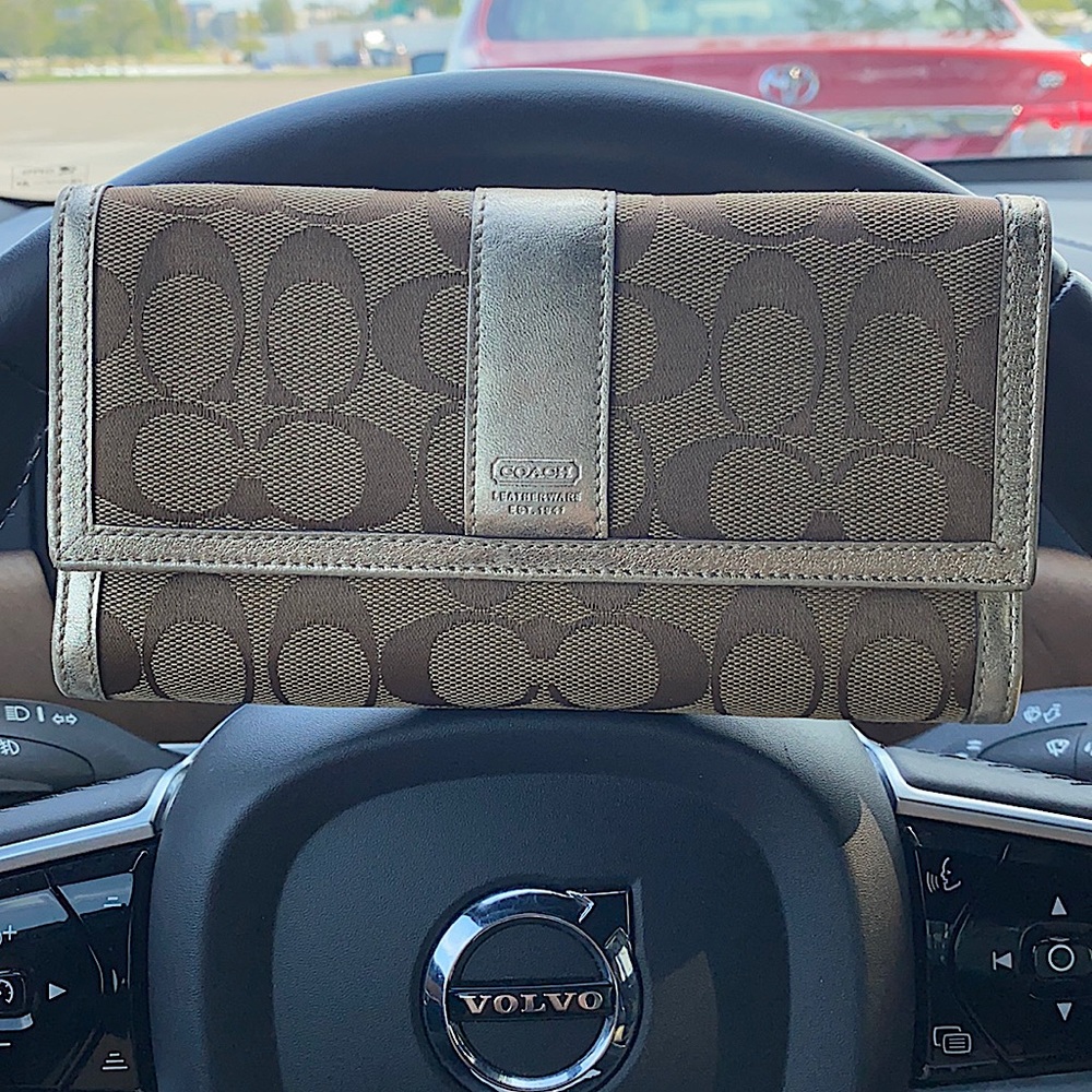 Coach Signature Trifold Wallet